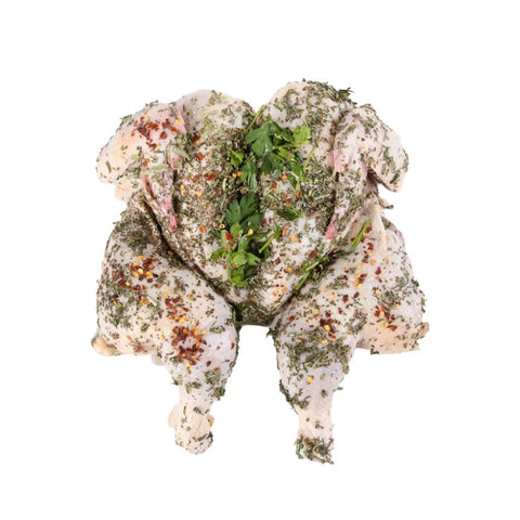 High quality local chicken raised in Alberta. Our air chilled chicken is brought in every three days. Average 4.25 lbs