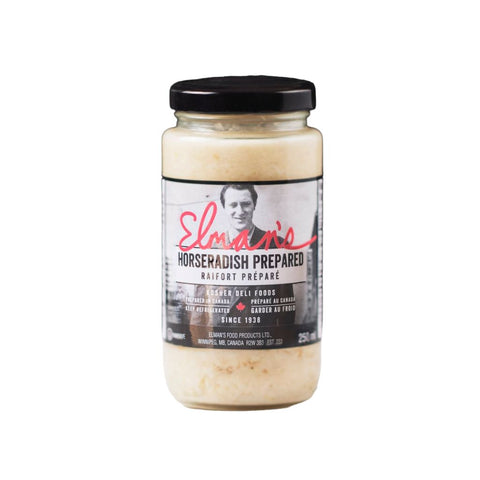 Elman's famous relish for those who enjoy the unique flavour of their pure horseradish. A classic family recipe made with the finest and freshest ingredients. They've had over 85 years to perfect this popular product. 250 ml glass jar