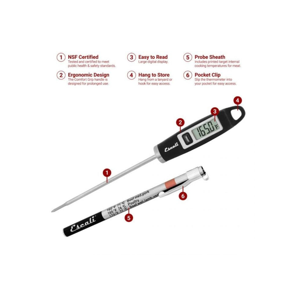 Escali Digital Meat Thermometer Ribeye Butcher Shop