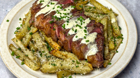 Garlic Parmesan Steak Frites