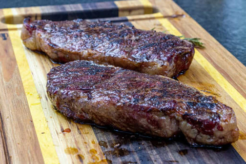 Smoked Striploin Steaks