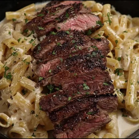 Creamy Ribeye Steak Pasta