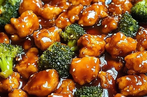 Sticky Chicken and Broccoli