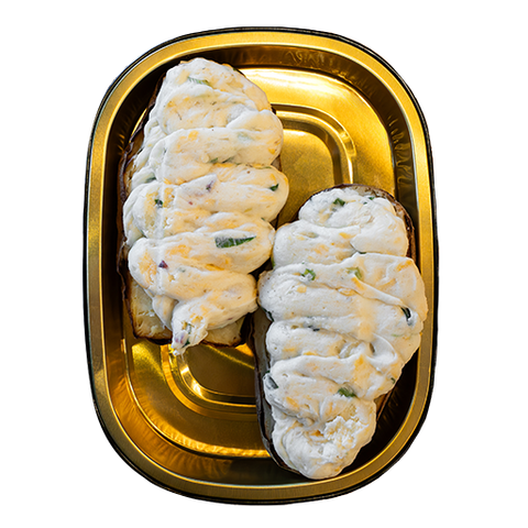 Three Cheese Baked Potato