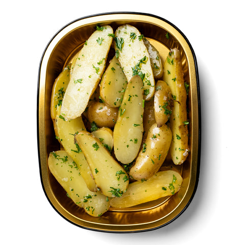 Beef Tallow Roasted Fingerling Potatoes