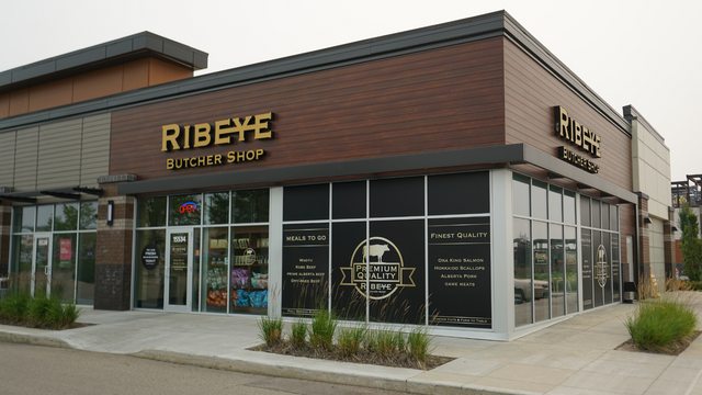 In store menu – Ribeye Butcher Shop