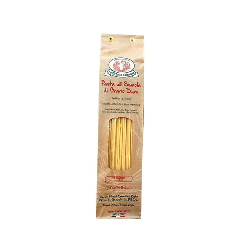 Rustichella d'Abruzzo is the leading artisan pasta maker in Italy, with the widest assortment of regionally-inspired pasta shapes. Pasta maker Gianluigi Peduzzi forages the country for traditional and unusual shapes to include in the vast Rustichella d'Abruzzo pasta cornucopia.  500 g