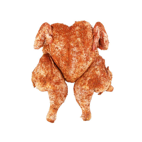 High quality local chicken raised in Alberta. Our air chilled chicken is brought in every three days.  Average 4.25 lbs