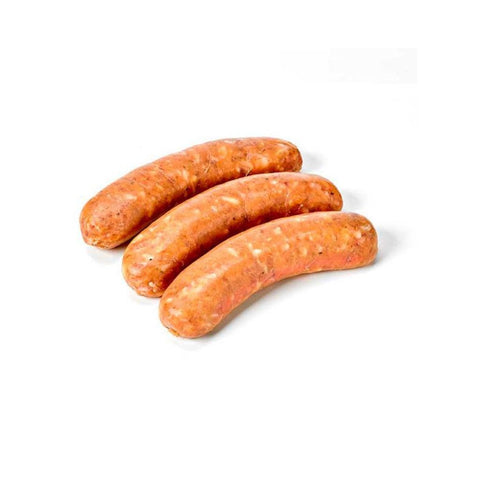 Handmade at Ribeyes, our wide variety is ever changing. Using only fresh pork shoulder and leg, our sausages are filled with traditional recipes and high quality ingredients. Note: we ONLY use Canadian natural pork or lamb casings.  Average size 6 oz.