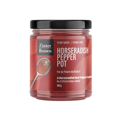 Zinter Brown Horseradish Pepper Pot